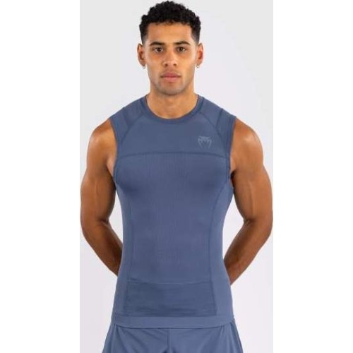Venum G-Fit Air męska koszulka kompresyjna bez rękawów, mglisty niebieski
