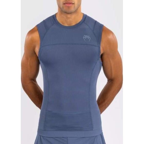 Venum G-Fit Air męska koszulka kompresyjna bez rękawów, mglisty niebieski