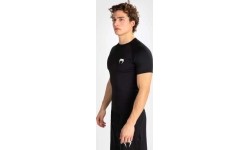 Rashguard męski Venum Contender z krótkim rękawem, czarno-biały