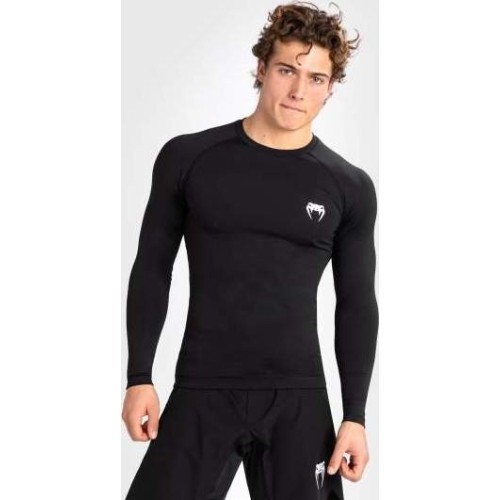 Męski rashguard z długim rękawem Venum Contender – czarny/biały