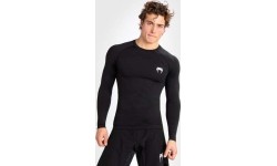 Męski rashguard z długim rękawem Venum Contender – czarny/biały