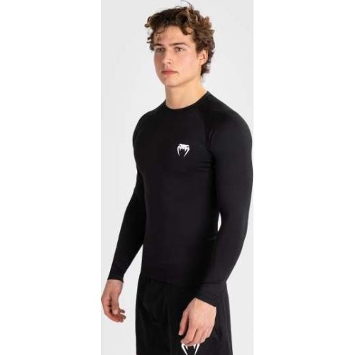 Męski rashguard z długim rękawem Venum Contender – czarny/biały