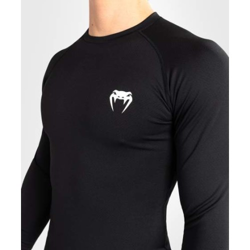 Męski rashguard z długim rękawem Venum Contender – czarny/biały