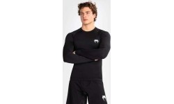 Męski rashguard z długim rękawem Venum Contender – czarny/biały