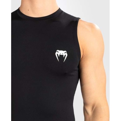 Męska koszulka bez rękawów Venum Contender Rashguard, czarno-biała
