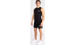 Męska koszulka bez rękawów Venum Contender Rashguard, czarno-biała
