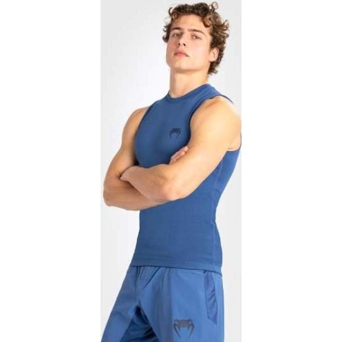 Męski rashguard bez rękawów Venum Contender, niebieski