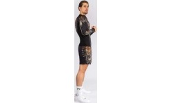 Męski rashguard Venum Tiger z długim rękawem, czarny/neonowy pomarańczowy