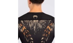 Męski rashguard Venum Tiger z długim rękawem, czarny/neonowy pomarańczowy