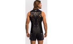 Venum Tiger męska koszulka rashguard bez rękawów - czarny/neonowy pomarańczowy