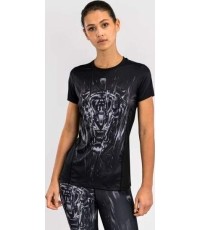 Koszulka damska Venum Tiger Dry Tech, czarno-srebrna