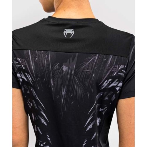 Koszulka damska Venum Tiger Dry Tech, czarno-srebrna