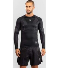 Rashguard z długim rękawem Venum Nexus, czarno-srebrny
