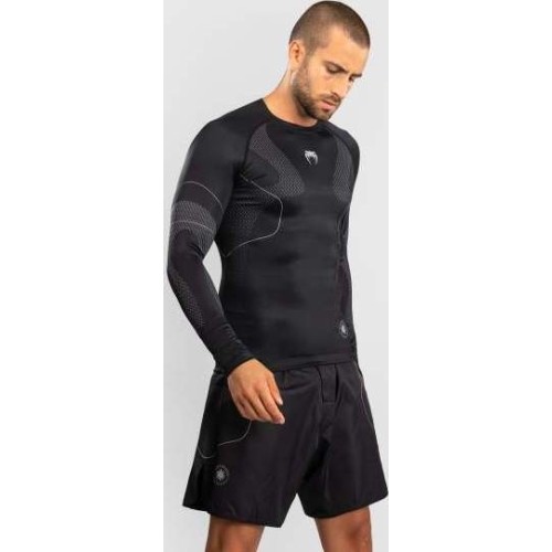 Rashguard z długim rękawem Venum Nexus, czarno-srebrny