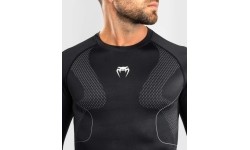 Rashguard z długim rękawem Venum Nexus, czarno-srebrny