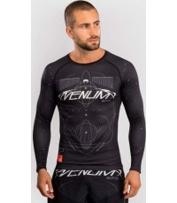 Rashguard Venum Eclipse z długim rękawem - czarny/kość słoniowa