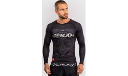 Rashguard Venum Eclipse z długim rękawem - czarny/kość słoniowa