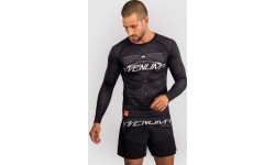 Rashguard Venum Eclipse z długim rękawem - czarny/kość słoniowa