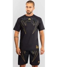 Koszulka Venum Serpenti Dry Tech, czarny/srebrny/złoty
