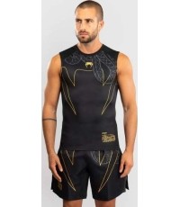 Koszulka rashguard bez rękawów Venum Serpenti, czarny/srebrny/złoty