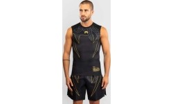 Koszulka rashguard bez rękawów Venum Serpenti, czarny/srebrny/złoty
