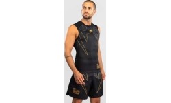 Koszulka rashguard bez rękawów Venum Serpenti, czarny/srebrny/złoty