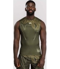 Koszulka rashguard bez rękawów Venum Serpenti, khaki/brąz/kość słoniowa