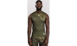 Koszulka rashguard bez rękawów Venum Serpenti, khaki/brąz/kość słoniowa
