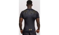 Rashguard z krótkim rękawem Venum Serpenti – czarny/srebrny/złoty