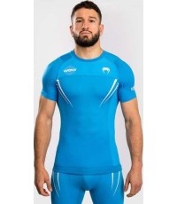 Koszulka Rashguard Venum x WOW FC z krótkim rękawem – Pacific Blue