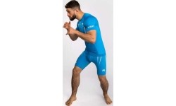 Koszulka Rashguard Venum x WOW FC z krótkim rękawem – Pacific Blue