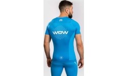 Koszulka Rashguard Venum x WOW FC z krótkim rękawem – Pacific Blue