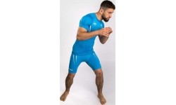 Koszulka Rashguard Venum x WOW FC z krótkim rękawem – Pacific Blue