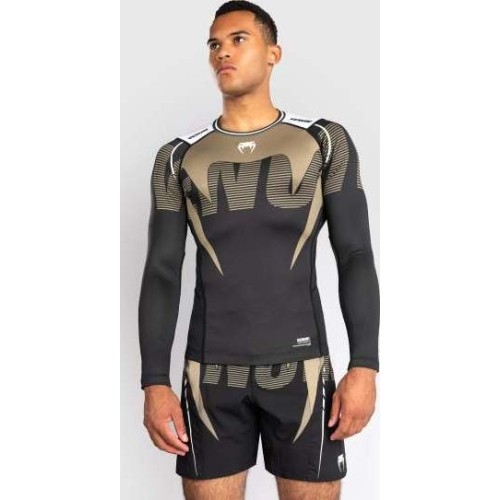 Rashguard z długim rękawem Venum Adrenaline - czarny/piaskowy