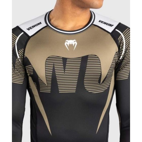 Rashguard z długim rękawem Venum Adrenaline - czarny/piaskowy