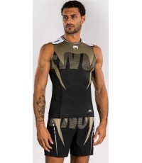 Rashguard bez rękawów Venum Adrenaline, czarno-piaskowy