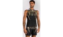 Rashguard bez rękawów Venum Adrenaline, czarno-piaskowy