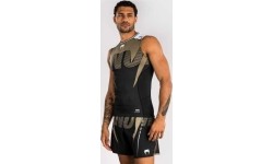 Rashguard bez rękawów Venum Adrenaline, czarno-piaskowy