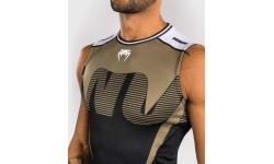 Rashguard bez rękawów Venum Adrenaline, czarno-piaskowy
