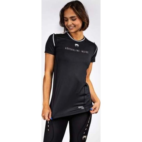 Koszulka damska Venum Adrenaline Dry-Tech, czarna/kość słoniowa