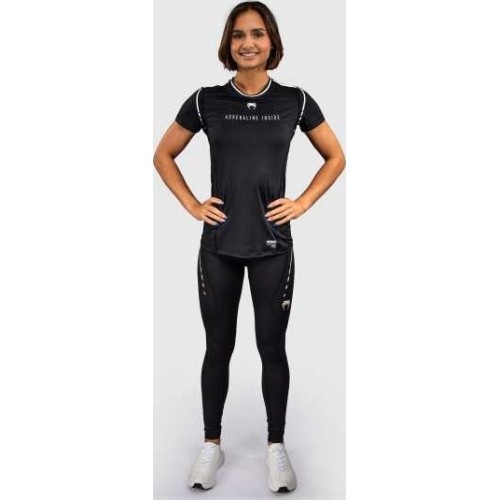 Koszulka damska Venum Adrenaline Dry-Tech, czarna/kość słoniowa