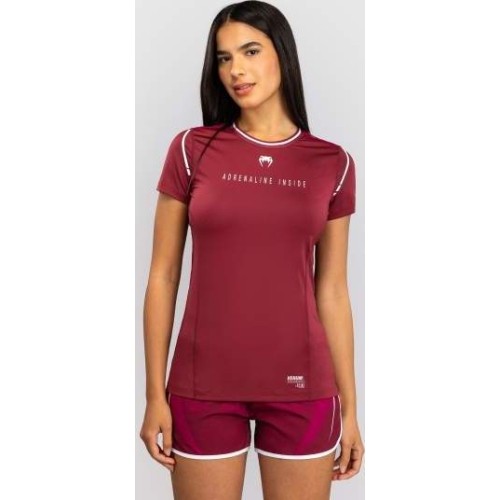 Koszulka damska Venum Adrenaline Dry-Tech, bordowo-różowa