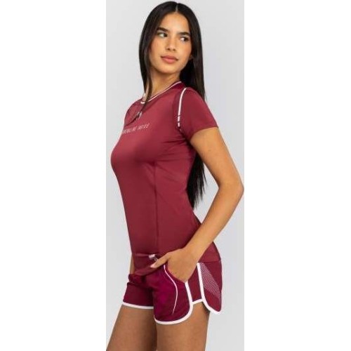 Koszulka damska Venum Adrenaline Dry-Tech, bordowo-różowa