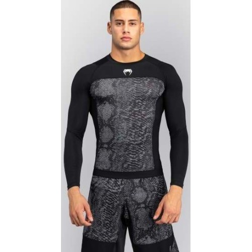Rashguard Venum G-Fit Scales z długim rękawem, czarny/grafitowy