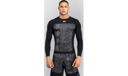 Rashguard Venum G-Fit Scales z długim rękawem, czarny/grafitowy