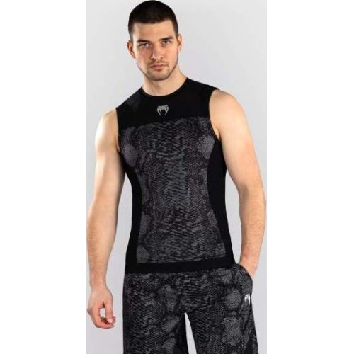 Rashguard bez rękawów Venum G-Fit Scales, czarny/antracytowy