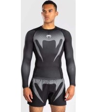 Venum No Gi rashguard, czarny/srebrnoszary