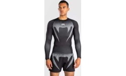 Venum No Gi rashguard, czarny/srebrnoszary