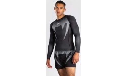 Venum No Gi rashguard, czarny/srebrnoszary