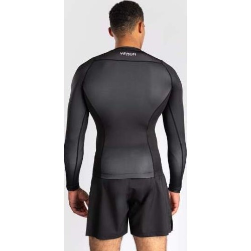 Venum No Gi rashguard, czarny/srebrnoszary
